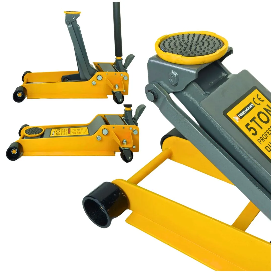 Podnośnik Samochodowy Hydrauliczny Żaba 5T Zółty Niskoprofilowy - Widmann | zdjęcie 7 z 7 | 47429 | Motofarma.pl