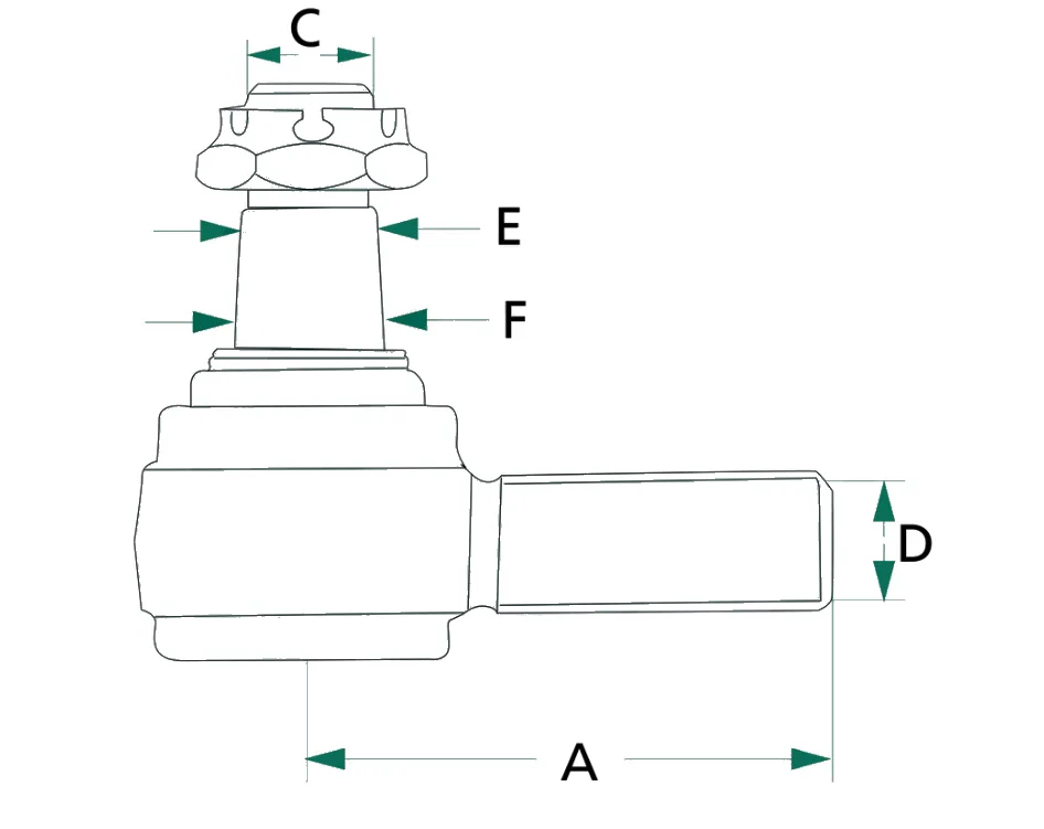 Końcówka drążka CASE Ford 173mm M18x1,5 - Granit | zdjęcie 6 z 6 | 1384 | Motofarma.pl