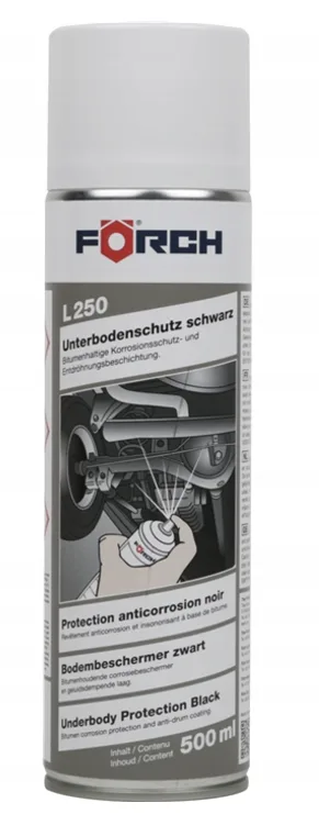 FORCH L250 Masa do Konserwacji Podwozia Czarna Spray 500ml | 46696 | Motofarma.pl