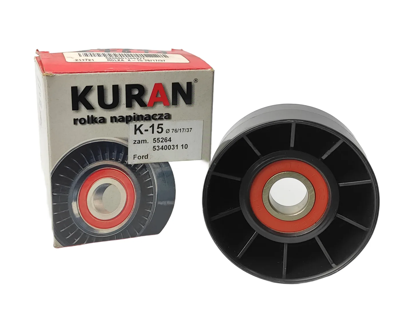 ROLKA PASKA WIELOROWKOWEGO K-15 76/17/37 - KURAN | zdjęcie 1 z 3 | 27871 | Motofarma.pl