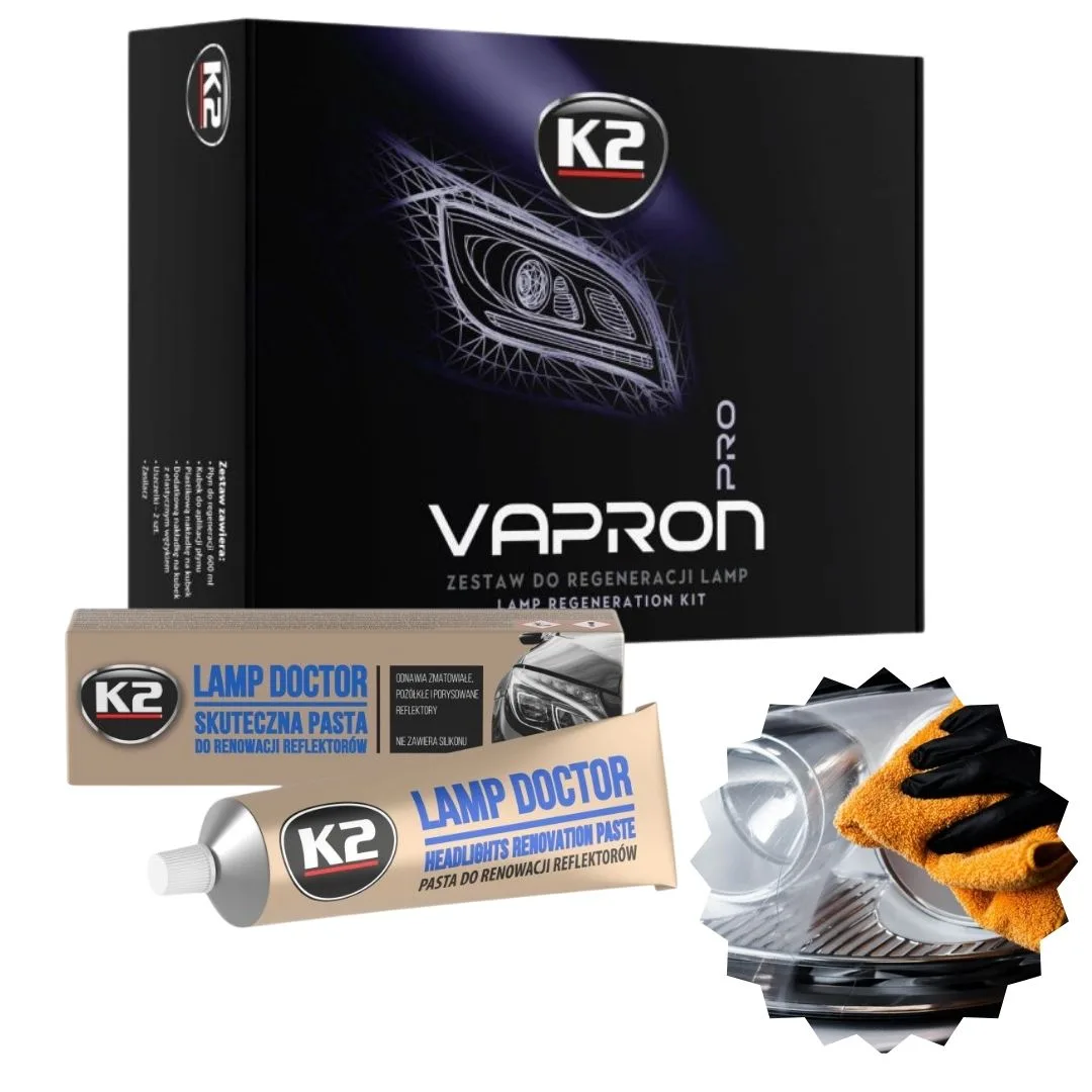 ZESTAW DO REGENERACJI REFLEKTORÓW K2 VAPRON I K2 LAMP DOCTOR | zdjęcie 12 z 12 | K2 D7900_K2 L3050 | Motofarma.pl