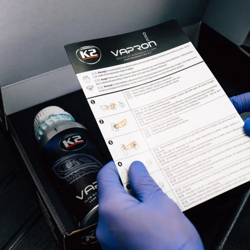 ZESTAW DO REGENERACJI REFLEKTORÓW K2 VAPRON I K2 LAMP DOCTOR | zdjęcie 5 z 12 | K2 D7900_K2 L3050 | Motofarma.pl