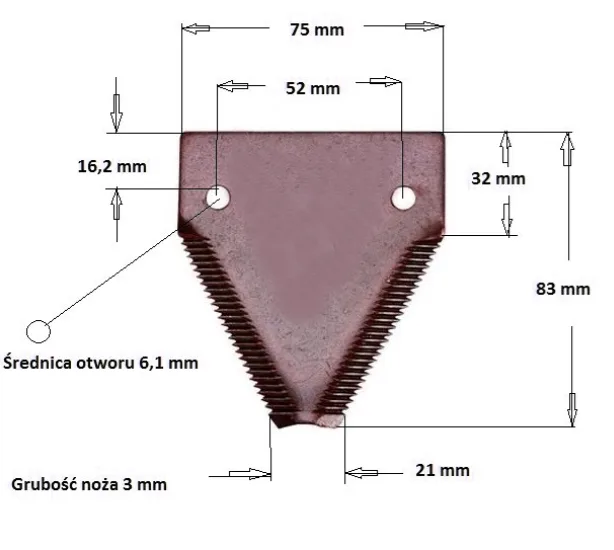 Case noże AF5088 - CNH | zdjęcie 3 z 3 | 20407 | Motofarma.pl