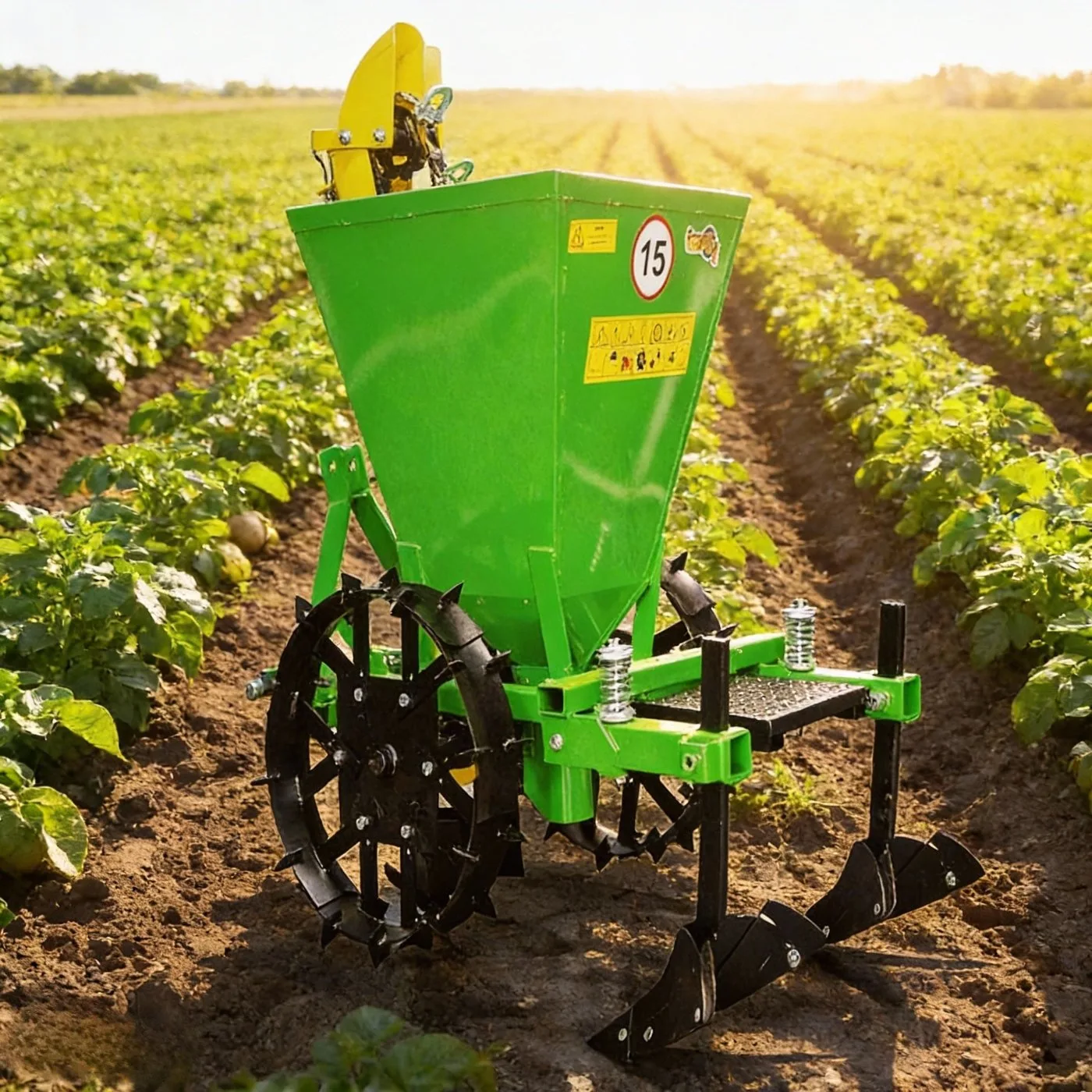 Sadzarka do ziemniaków 1- i 2-rzędowa S245 / S245/2 – Polska, solidna, z koszykami metalowymi