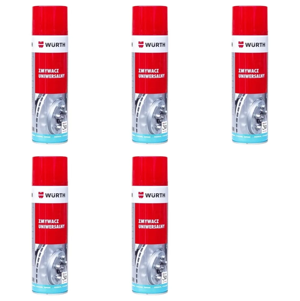 Zmywacz uniwersalny spray 600ml WURTH - zestaw 5 szt