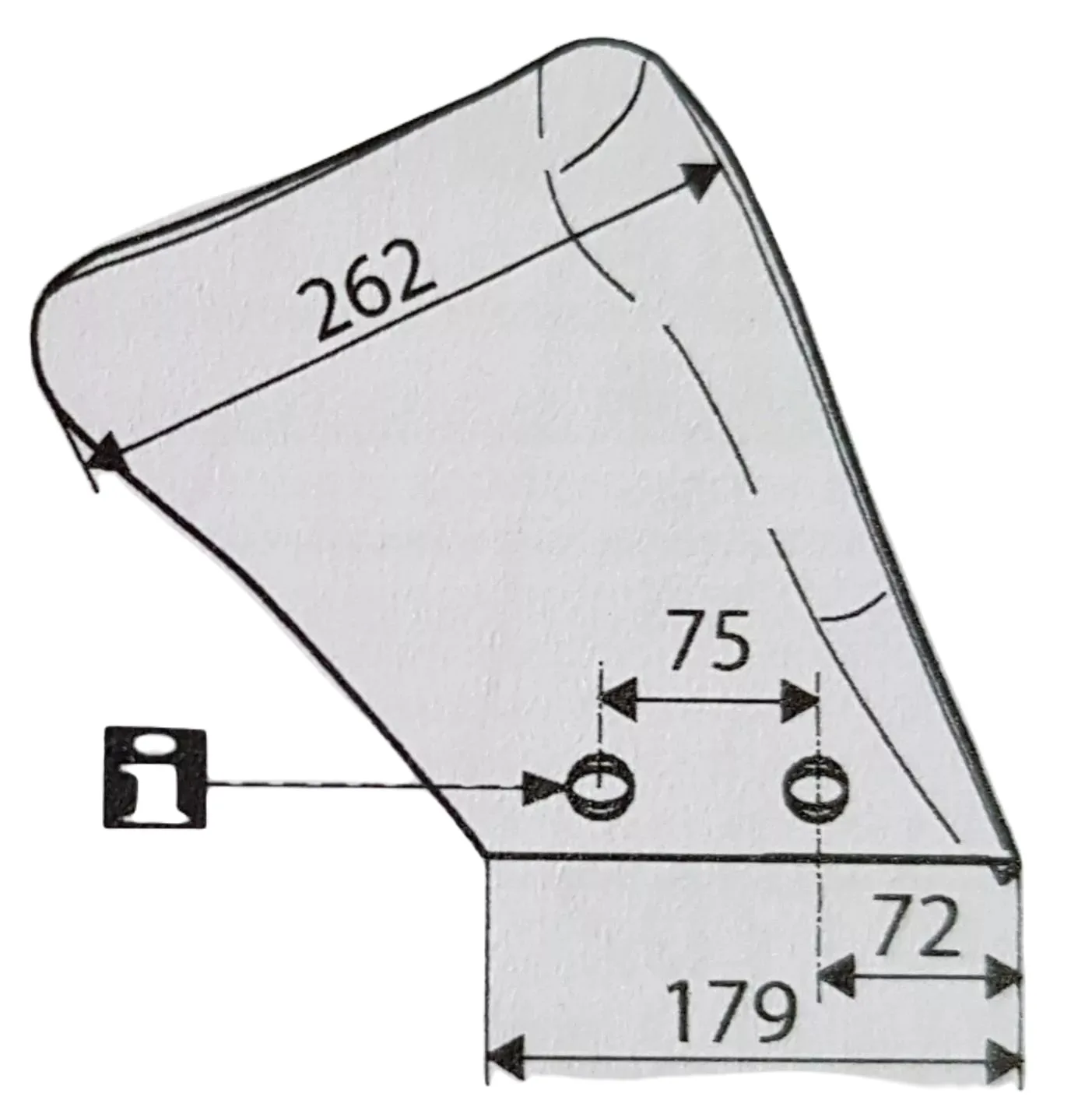 ODKLADNIA PRZEDPLUZKA LEWA V2 POTTINGER - Pöttinger | zdjęcie 8 z 8 | 42710 | Motofarma.pl
