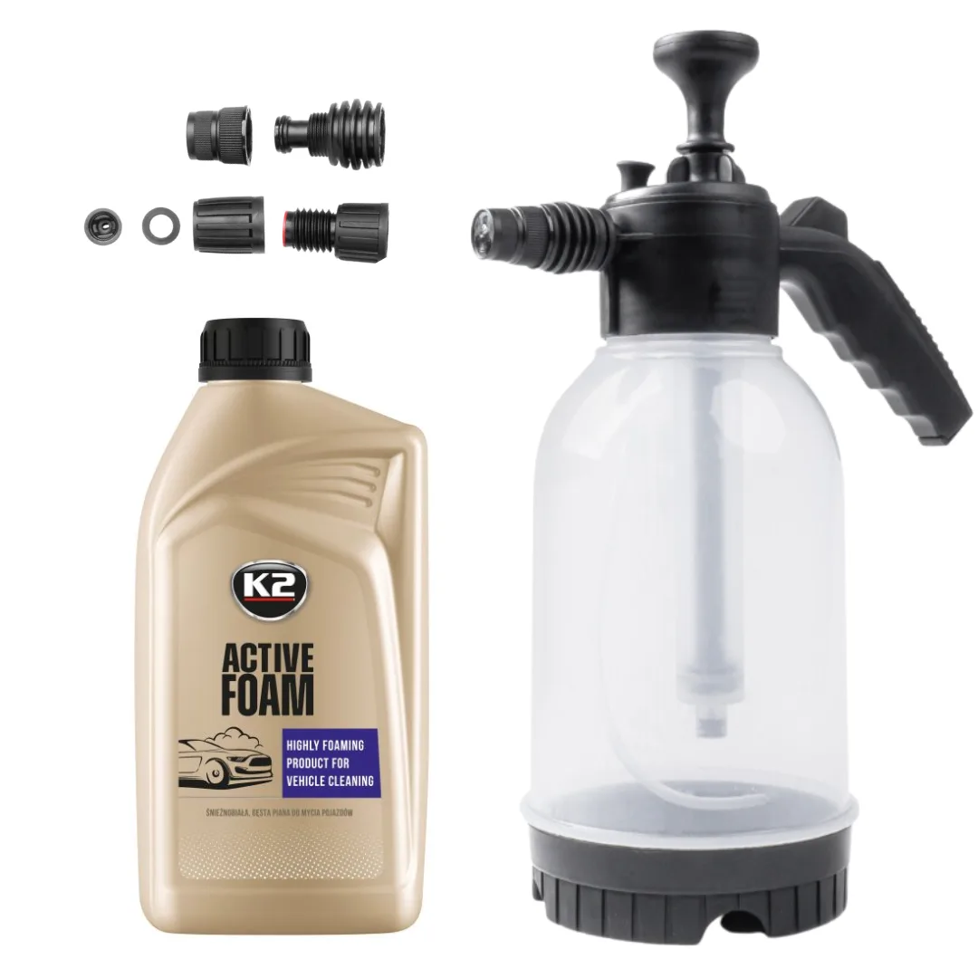 Pianownica Ręczna Ciśnieniowa 2l + Piana Aktywna Do Mycia Samochodu K2 1L - Amio | zdjęcie 1 z 13 | A03147_47167 | Motofarma.pl