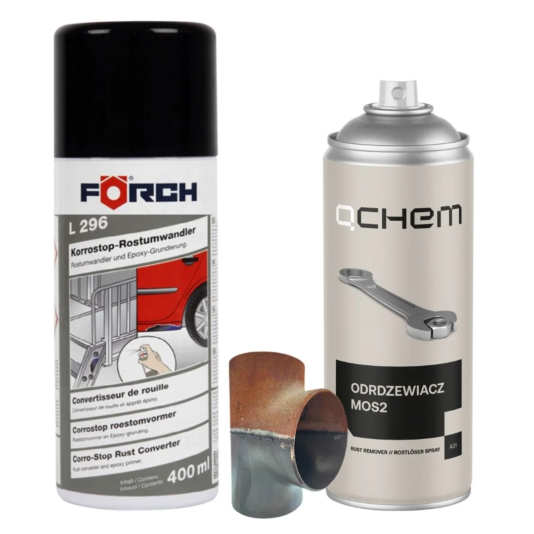 Forch L296 neutralizator korozji 400 ml + Odrdzewiacz MOS2 400 ml QCHEM