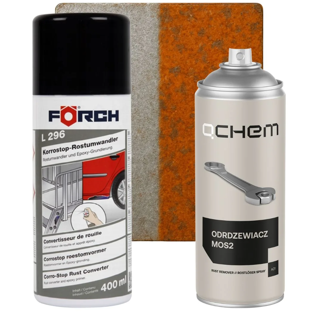 Forch L296 neutralizator korozji 400 ml + Odrdzewiacz MOS2 400 ml QCHEM