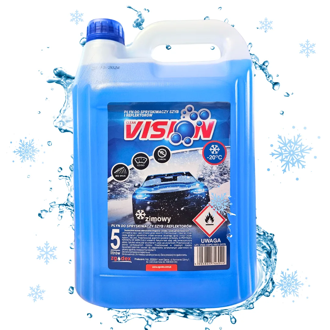 Zimowy Płyn Do Spryskiwaczy -20°C 5L Vision | 46649 | Motofarma.pl