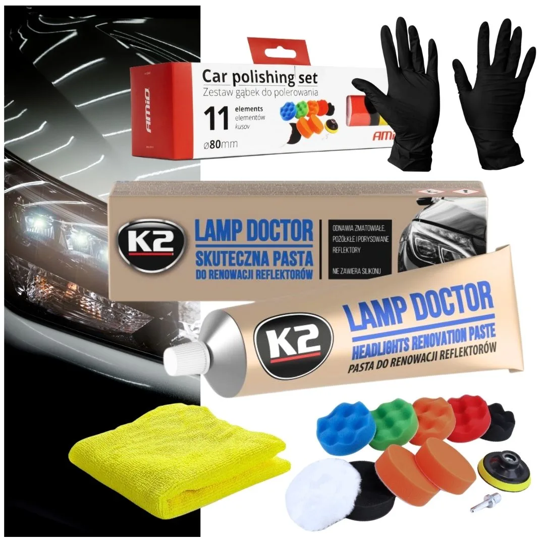 Zestaw do Renowacji Reflektorów - Amio | zdjęcie 10 z 10 | L3050_Zestaw4w1 | Motofarma.pl