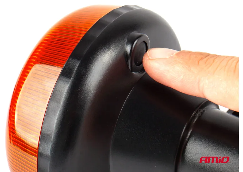 2x Lampa ostrzegawcza mini kogut 18 LED R65 R10 12-24V ZESTAW - Amio | zdjęcie 5 z 7 | A02922 | Motofarma.pl