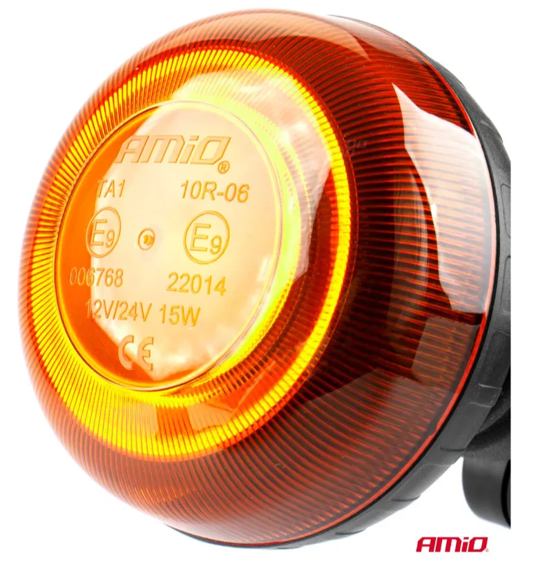 2x Lampa ostrzegawcza mini kogut 18 LED R65 R10 12-24V ZESTAW - Amio | zdjęcie 3 z 7 | A02922 | Motofarma.pl