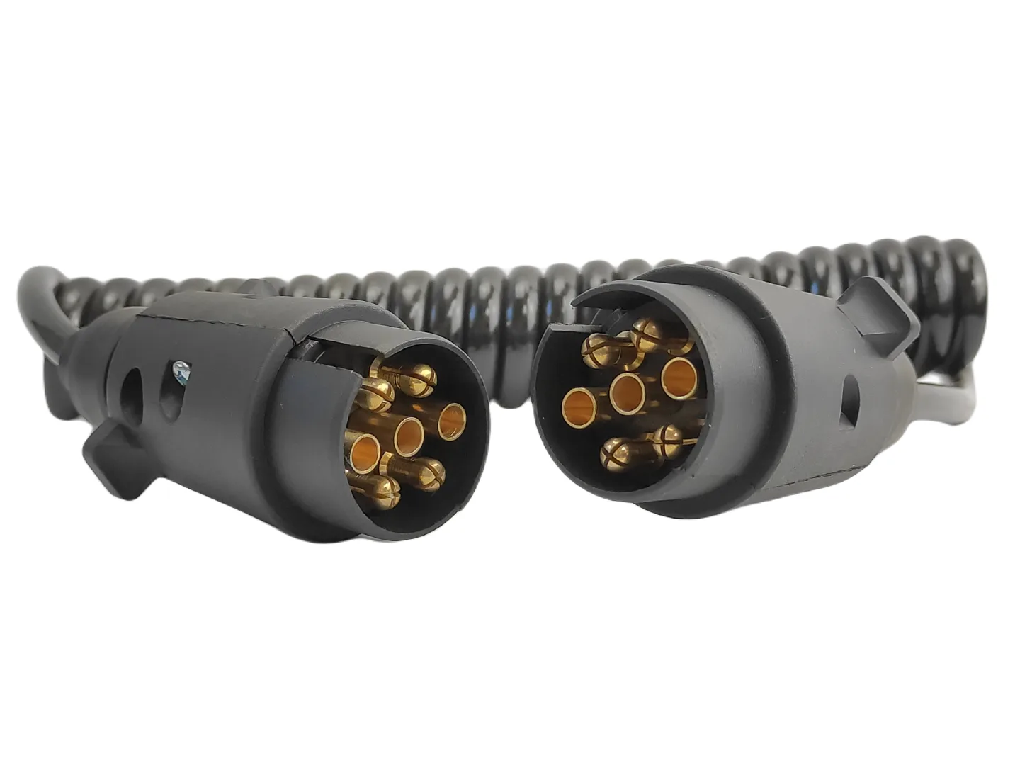 Przewód elektryczny przyczepa 2m spiralny 2 x wtyczka - Granit | zdjęcie 1 z 2 | 1671 | Motofarma.pl