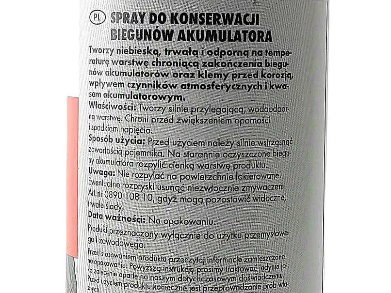 Wurth spray do konserwacji biegunów akumulatora
