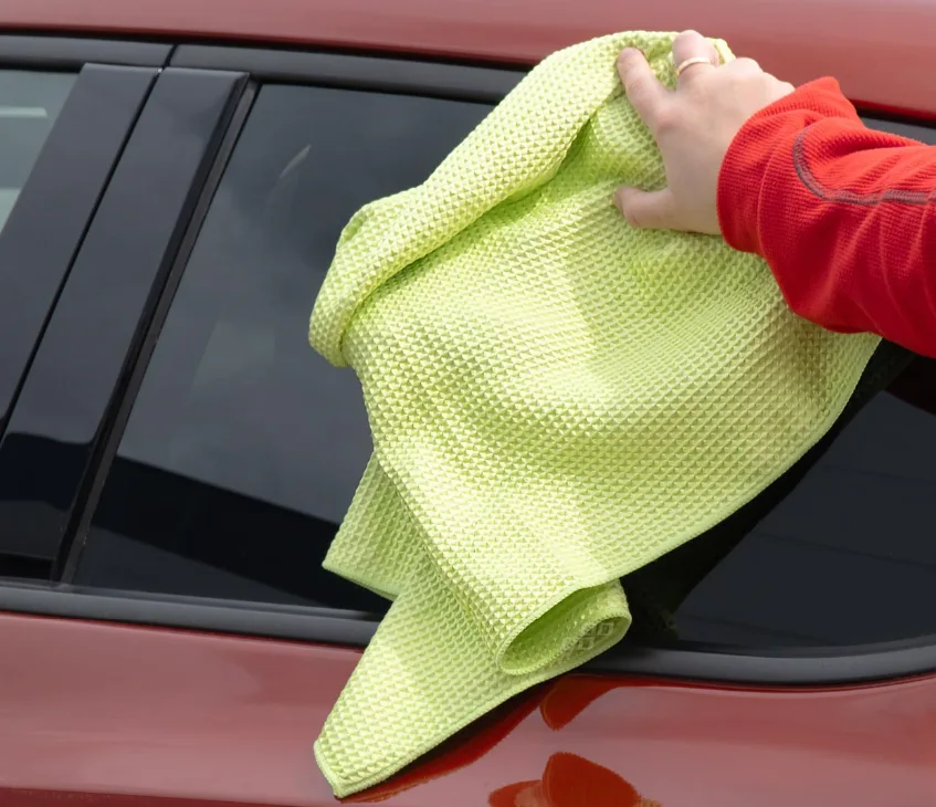Soft99 Glaco De Cleaner + mikrofibra waflowa + mikrofibra do szyb luster