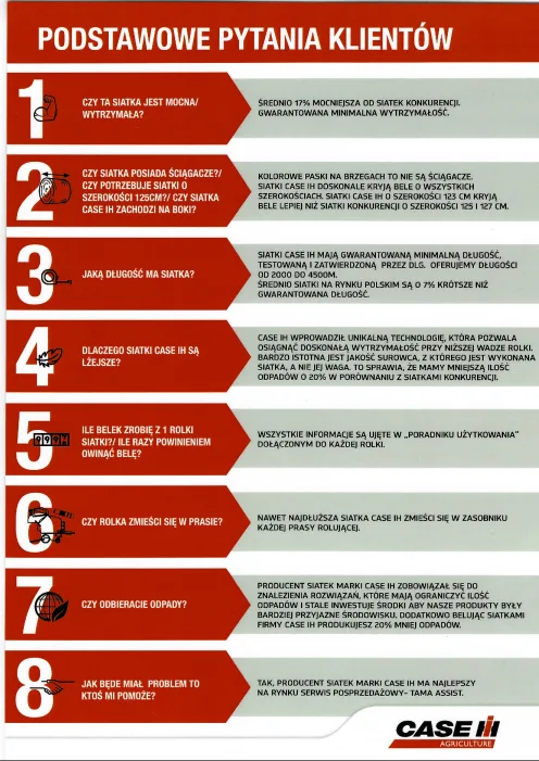 Siatka rolnicza do słomy siana  CNH GENERIC 123CM-3000M - TAMA NET | zdjęcie 5 z 6 | 1186 | Motofarma.pl