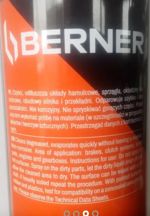 Zmywacz do hamulców Berner 500ml