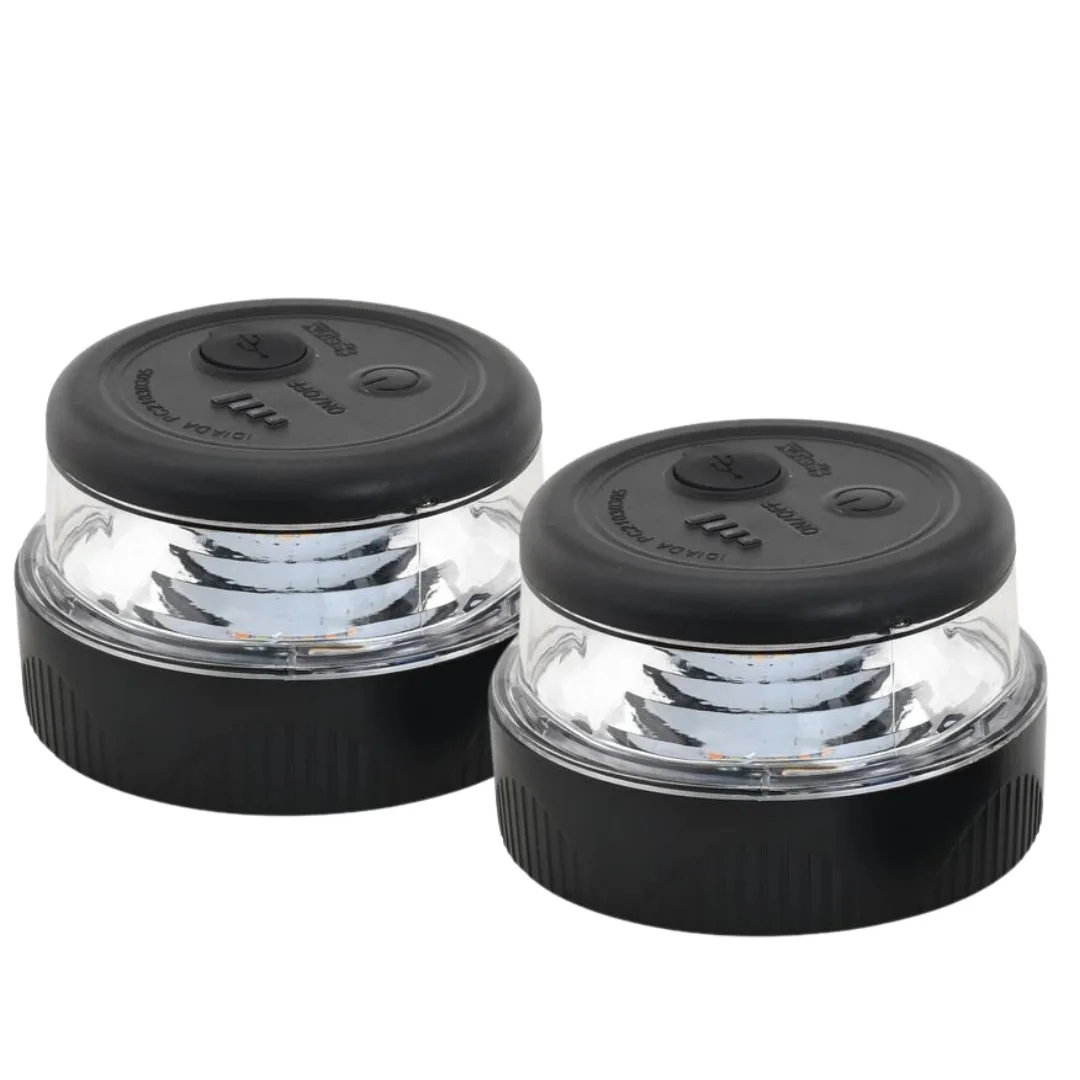 Zestaw 2x Lampa LED ostrzegawcza KOGUT na akumulator IP65