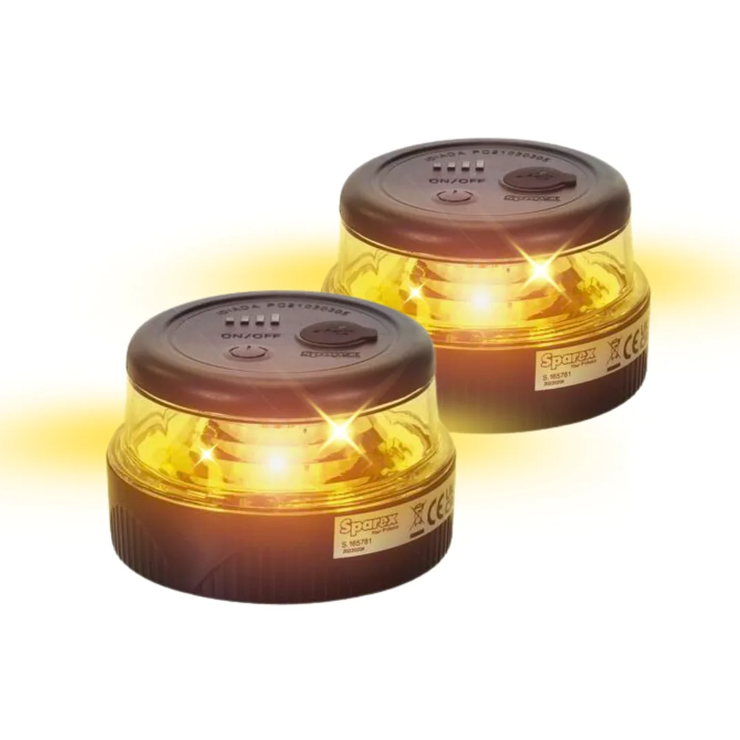 Zestaw 2x Lampa LED ostrzegawcza KOGUT na akumulator IP65 - Sparex | zdjęcie 4 z 8 | 43942_2 | Motofarma.pl