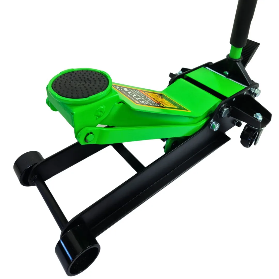 PODNOŚNIK HYDRAULICZNY SAMOCHODOWY ŻABA 5T ZIELONY NISKOPROFILOWY - Widmann | zdjęcie 8 z 8 | 47584 | Motofarma.pl