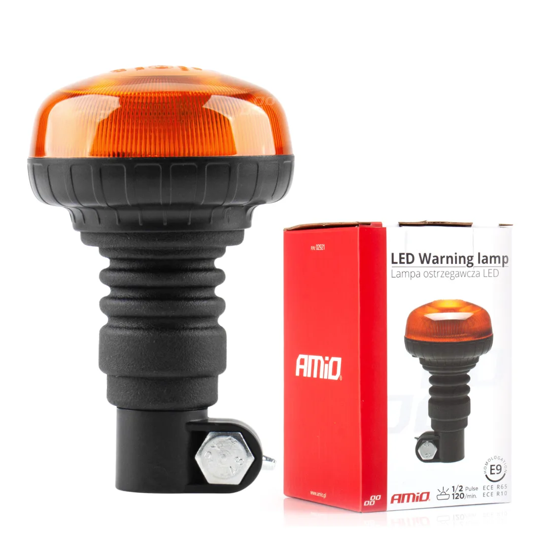 Lampa ostrzegawcza mini kogut 18 LED flex R65 R10 12-24V W21pl AMIO-02921 | zdjęcie 10 z 10 | A02921 | Motofarma.pl