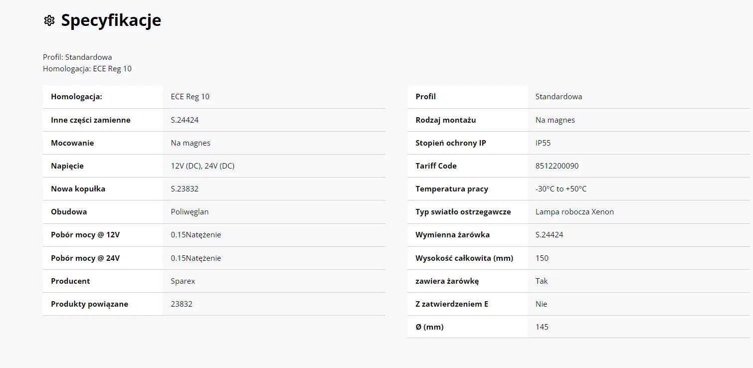 Kogut na mages  12/24V - Sparex | zdjęcie 6 z 7 | 15367 | Motofarma.pl