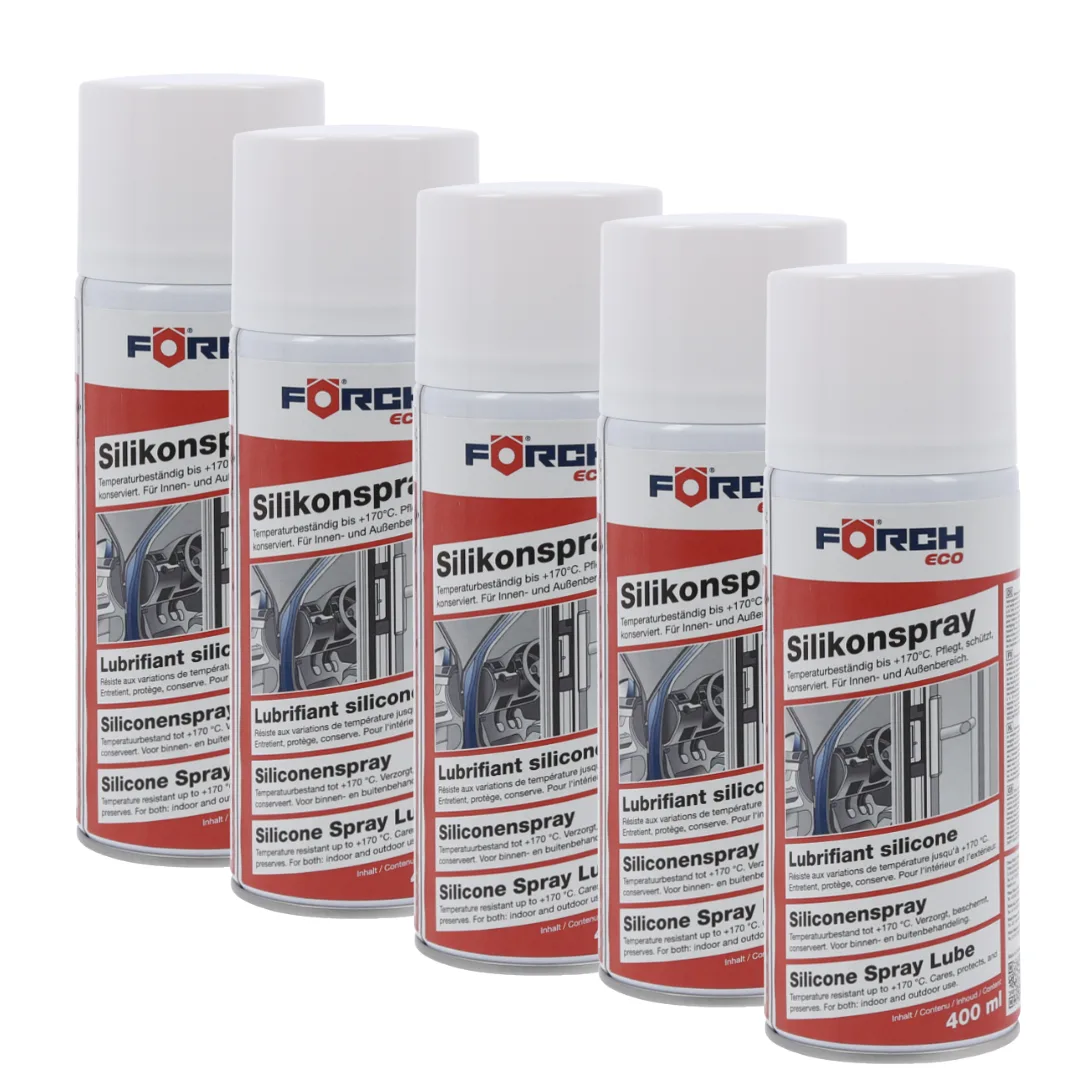 5x Silicon spray Forch Eco 400ml