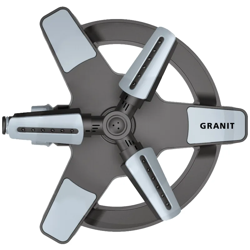 Zraszacz ogrodowy 3-ramienny Granit Black Edition Obrotowy