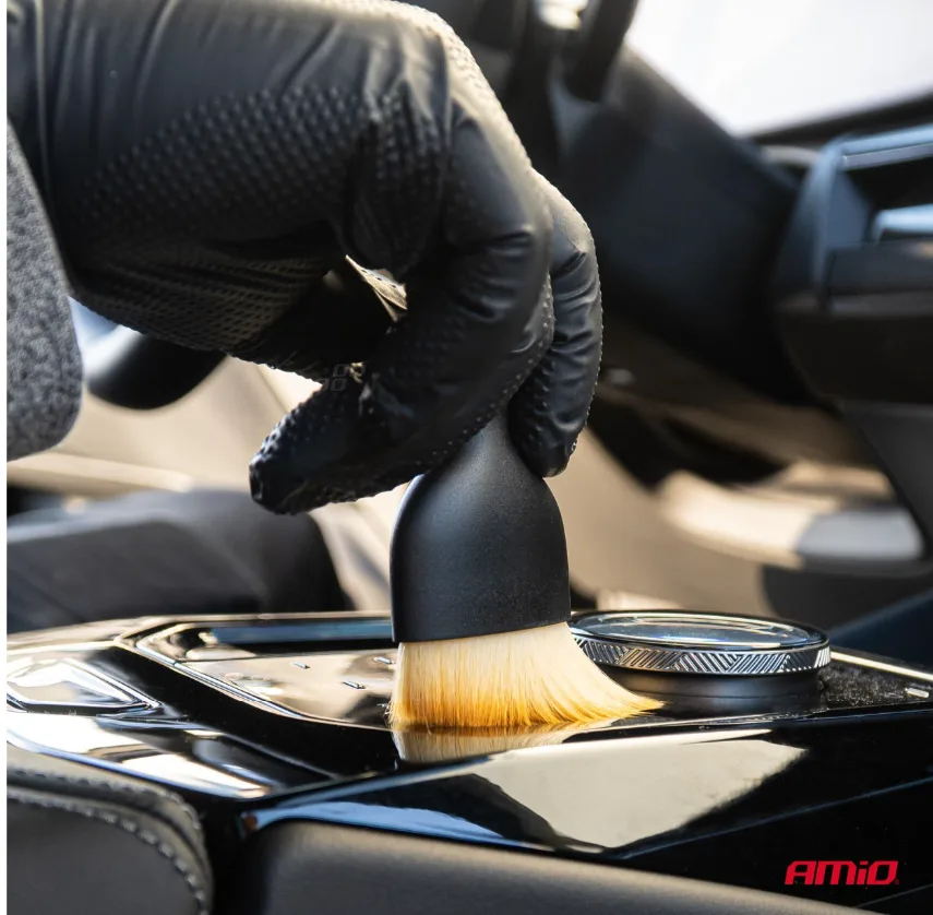Zestaw pędzli detailingowych do czyszczenia wnętrza 4 szt - Amio | zdjęcie 3 z 5 | A04335 | Motofarma.pl