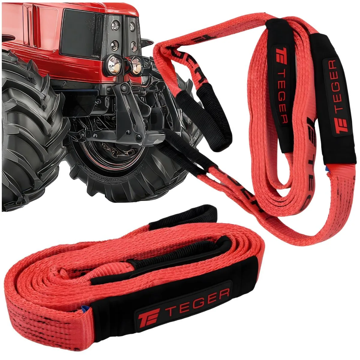 Lina ewakuacyjna kinetyczna holownicza z włókien syntetycznych, uciąg 3T długość 6m  wskaźnik 20%, Teger