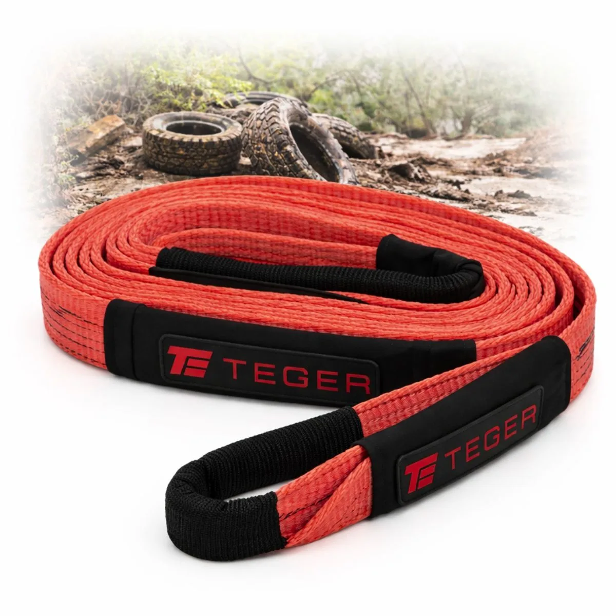 Lina ewakuacyjna kinetyczna holownicza z włókien syntetycznych, uciąg 3T długość 6m  wskaźnik 20%, Teger | zdjęcie 3 z 6 | T-NAP-K36 | Motofarma.pl