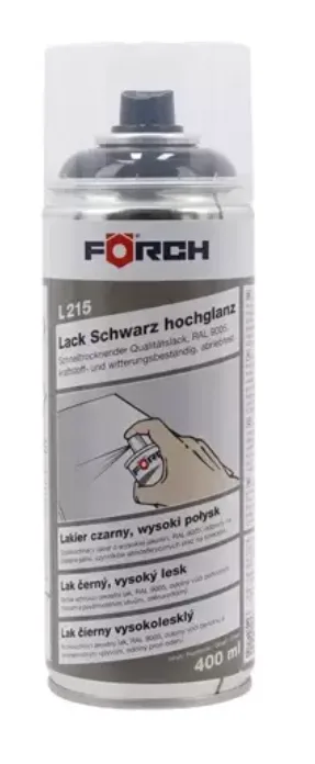 Lakier Forch L215 Czarny Wysoki Połysk 400ml | zdjęcie 1 z 2 | 27093 | Motofarma.pl
