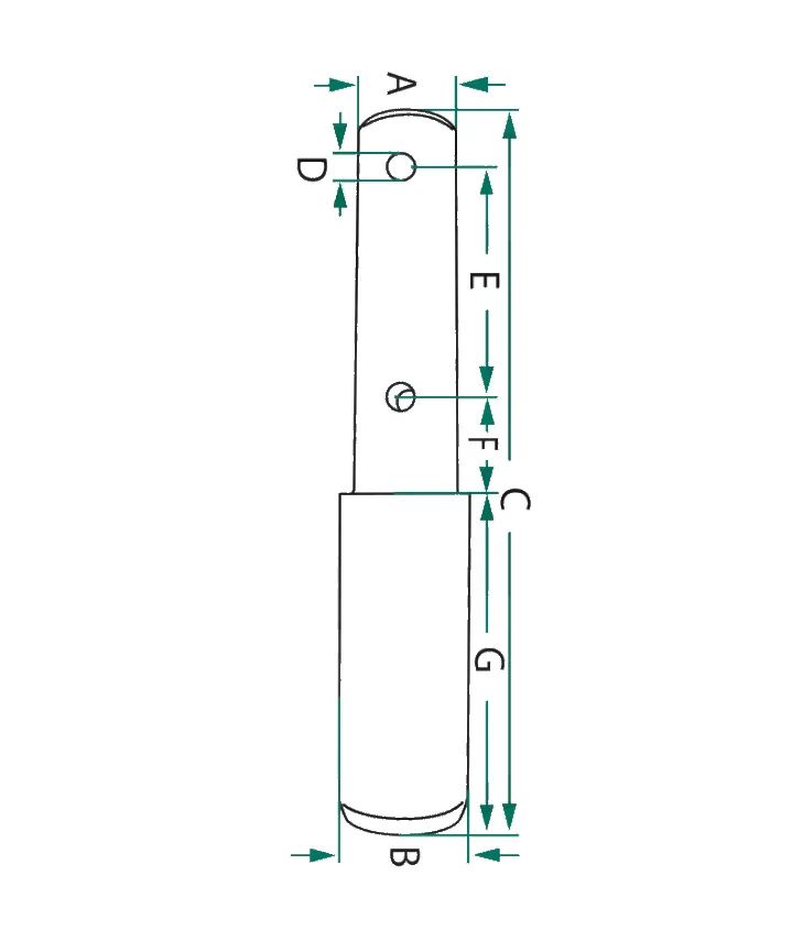 Sworzeń łącznika kat. 2-3  2 otwory - Granit | zdjęcie 4 z 4 | 4888 | Motofarma.pl