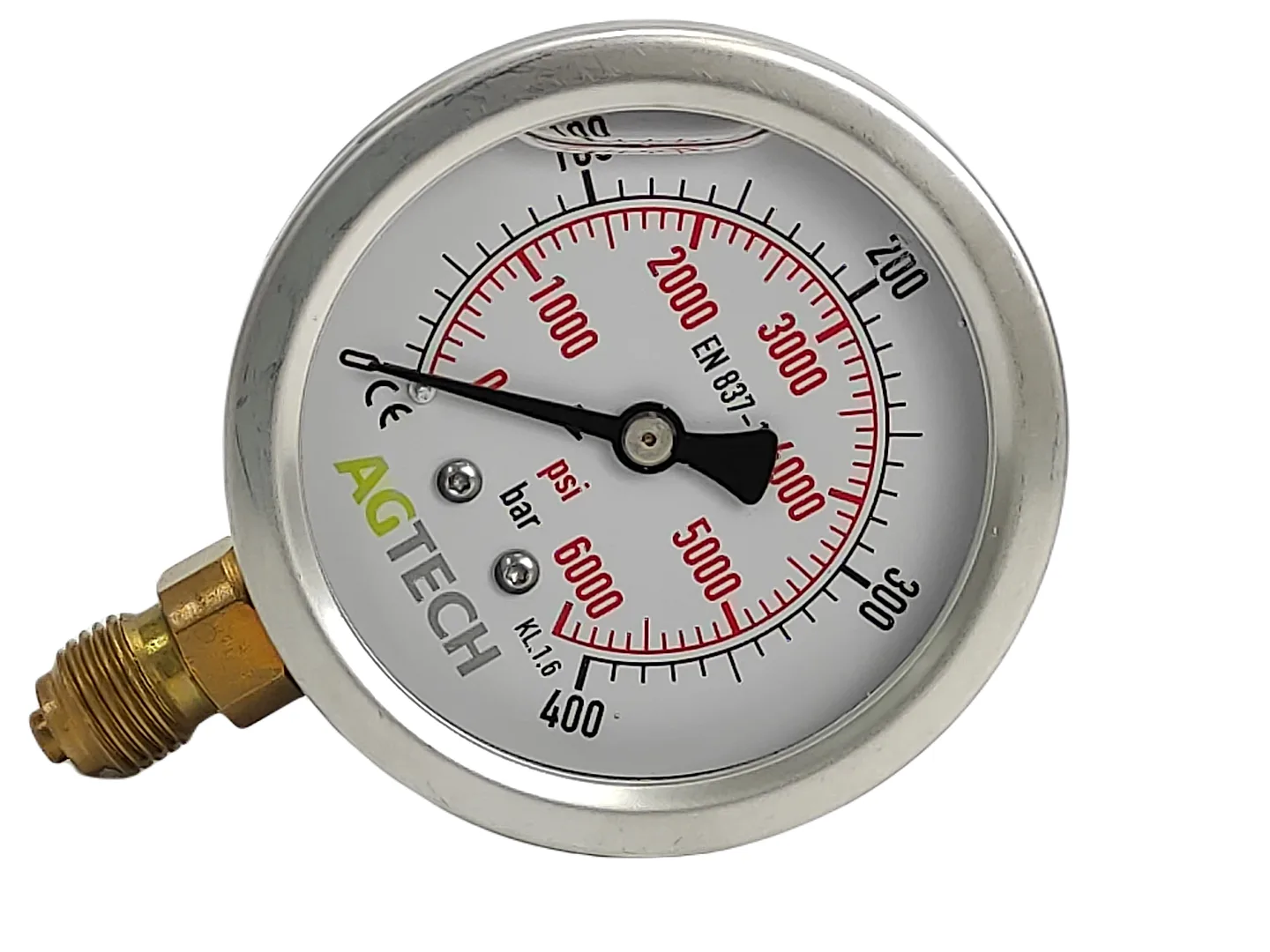 Manometr glicerynowy 0-400 bar - Granit | zdjęcie 4 z 4 | 2354 | Motofarma.pl