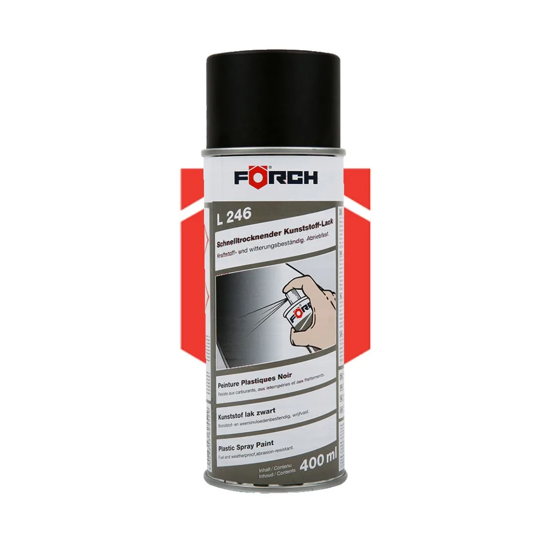 Lakier Do Tworzyw Sztucznych Forch L246 Czarny 400ml | zdjęcie 1 z 3 | 47104 | Motofarma.pl