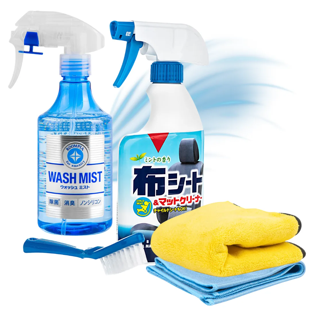 SOFT99 New Fabric seat Cleaner szczotka gratis +  SOFT99 Wash Mist 300ml + mikrofibra | zdjęcie 1 z 7 | 47374_47377_A03749_2 | Motofarma.pl