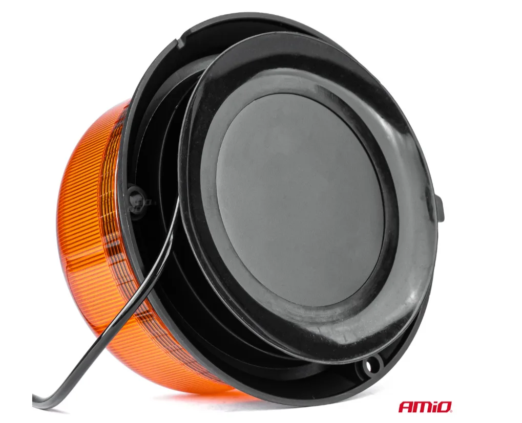 Lampa ostrzegawcza błyskowa kogut 36 LED magnes R65 R10 12V 24V W03m AMIO-02295 | zdjęcie 3 z 3 | A02295 | Motofarma.pl