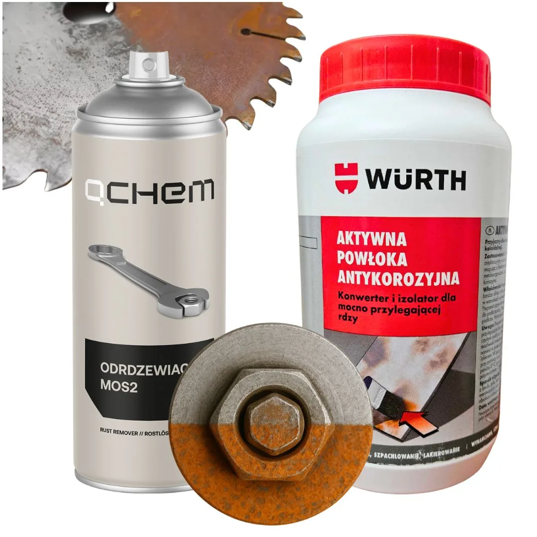 WÜRTH Aktywna powłoka antykorozyjna + MOS2 Profesjonalny Odrdzewiacz 400 ml