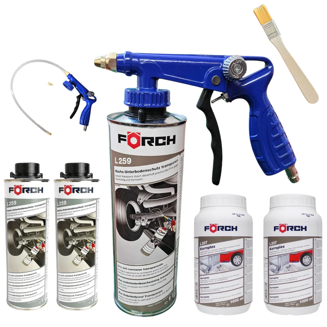 Zestaw konserwacyjny FORCH – 3x Wosk L259 + Farba L237 + pistolet i pędzelek | zdjęcie 5 z 5 | WC-6212 | Motofarma.pl