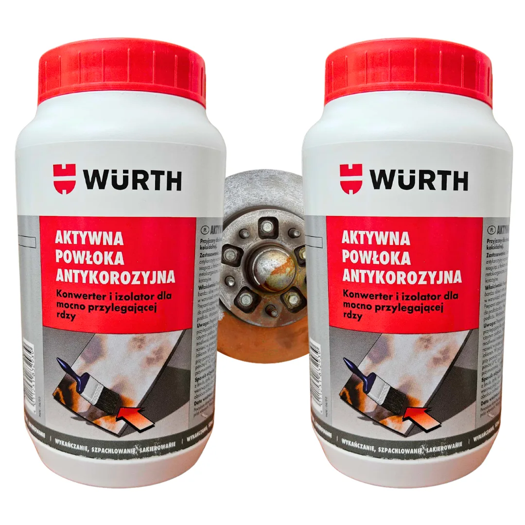 AKTYWNA POWŁOKA ANTYKOROZYJNA NA RDZĘ WURTH 1L ZESTAW 2 szt. - Würth | zdjęcie 4 z 5 | WC-3630 | Motofarma.pl