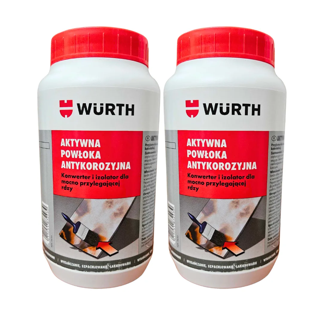 AKTYWNA POWŁOKA ANTYKOROZYJNA NA RDZĘ WURTH 1L ZESTAW 2 szt. - Würth | zdjęcie 5 z 5 | WC-3630 | Motofarma.pl