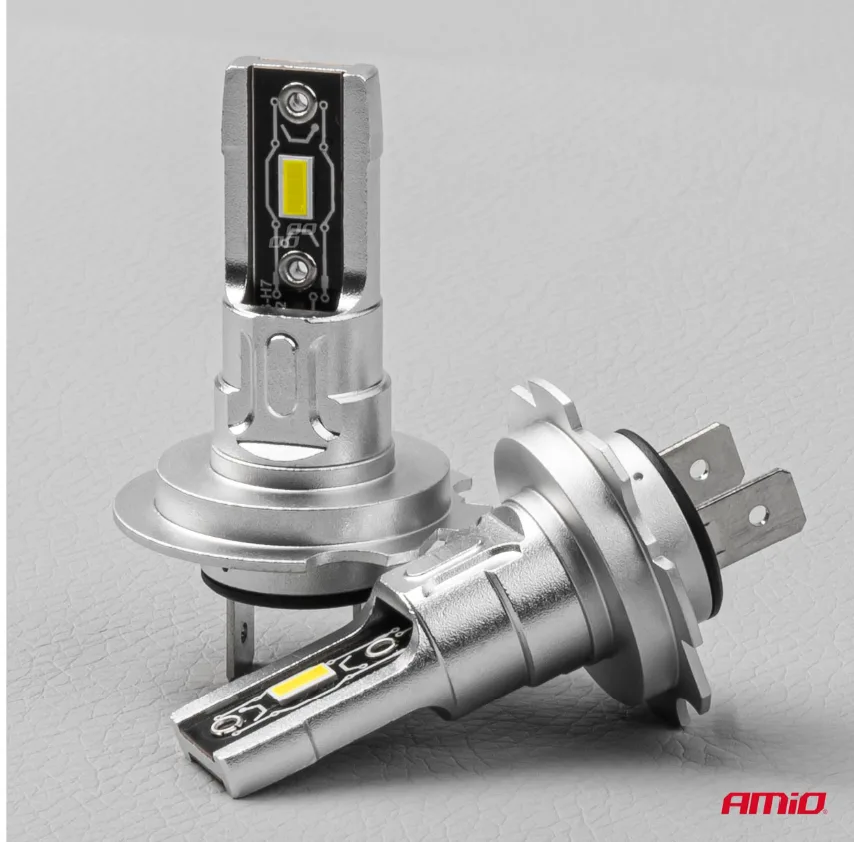 Żarówki samochodowe LED seria H-mini H7 H18 6500K - Amio | zdjęcie 5 z 5 | A03332 | Motofarma.pl