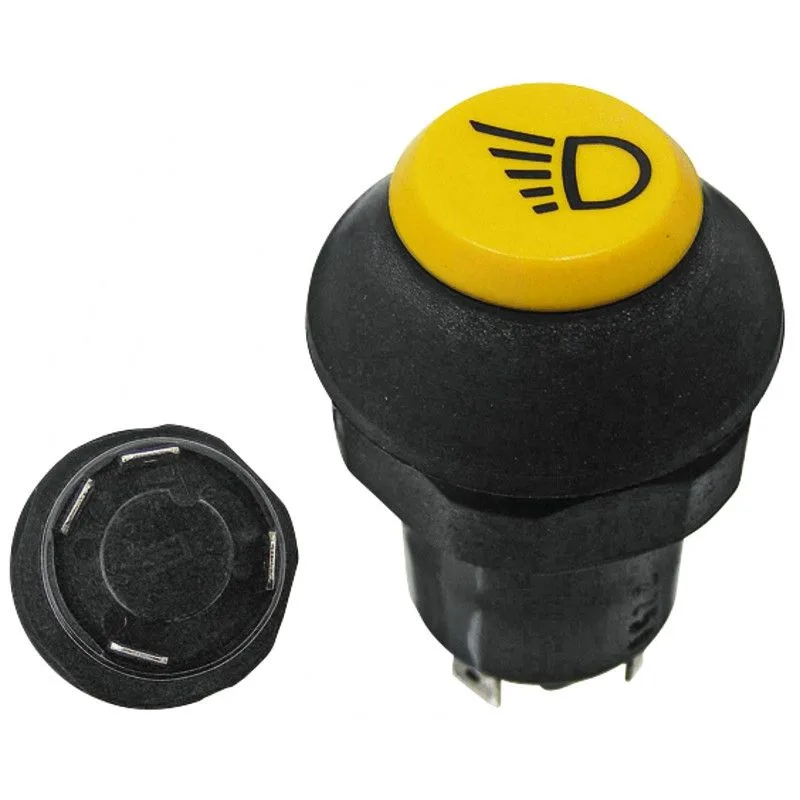 Przełącznik okrągły żółty reflektor roboczy - Granit | 5187 | Motofarma.pl