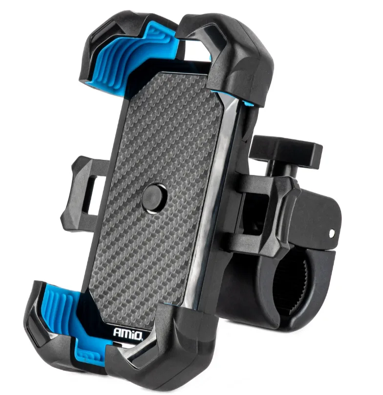 Uchwyt do telefonu na rower motocykl skuter hulajnogę obrotowy 360° - Amio | zdjęcie 1 z 10 | A04146 | Motofarma.pl