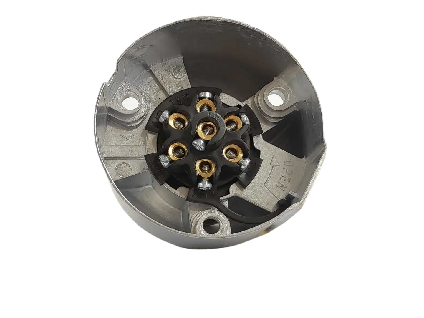 Gniazdko prądowe przyczepa 7-pinowe aluminiowe Ursus - Granit | zdjęcie 1 z 2 | 1561 | Motofarma.pl