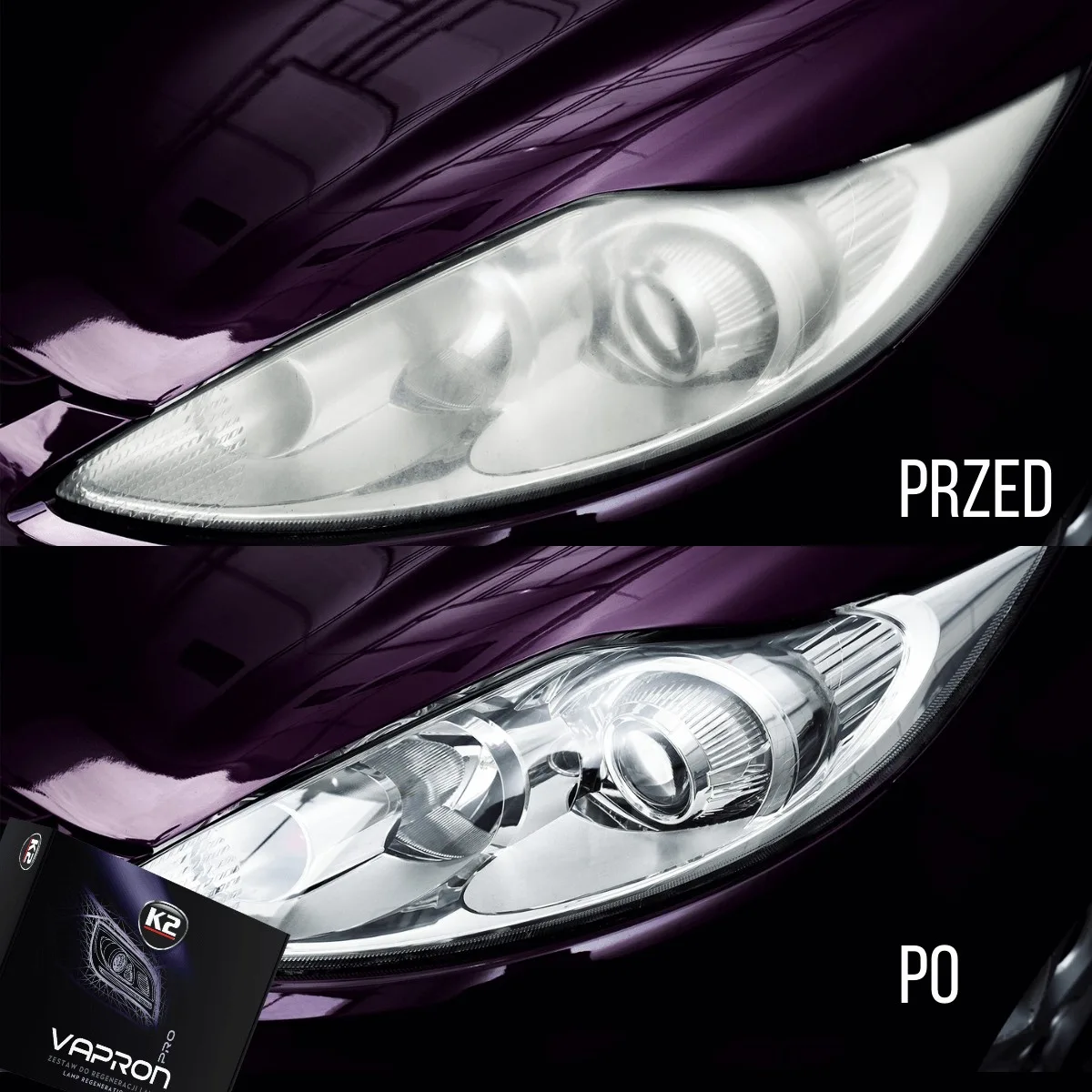 K2 VAPRON REFILL 600ml ZESTAW MIKROFIBRA + RĘKAWICZKI | zdjęcie 4 z 6 | WC-3684 | Motofarma.pl