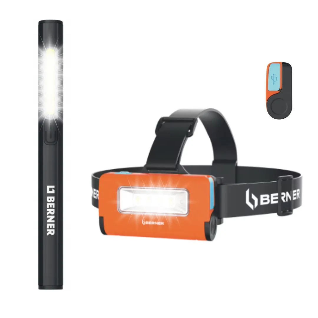 Lampa czołowa Berner 2w1 + Lampka pen light T-C BERNER | zdjęcie 1 z 12 | 4309_46675 | Motofarma.pl