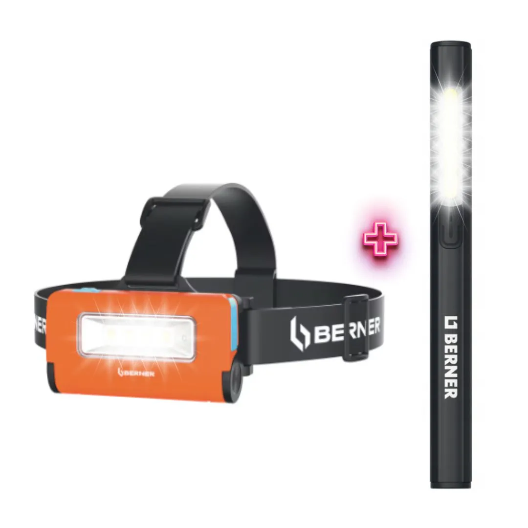 Lampa czołowa Berner 2w1 + Lampka pen light T-C BERNER | zdjęcie 12 z 12 | 4309_46675 | Motofarma.pl