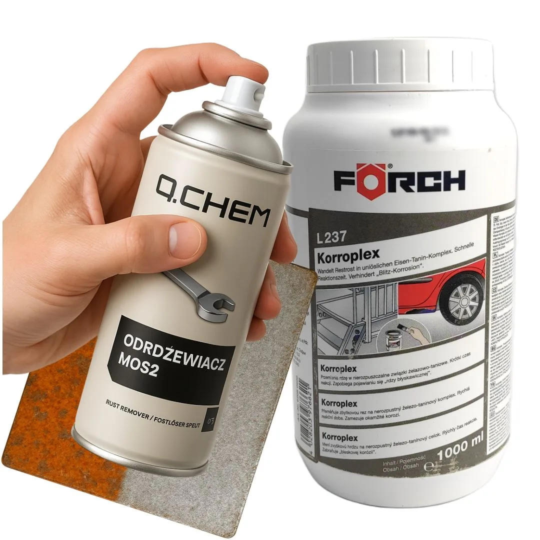 FORCH L237 KORROPLEX PREPARAT ANTYKOROZYJNY 1L + Odrdzewiacz MOS2 400 ml QCHEM